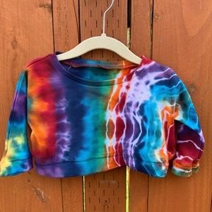 Tie Dyed Baby Oversize Lounge Sweatshirt Sz 0-3 M